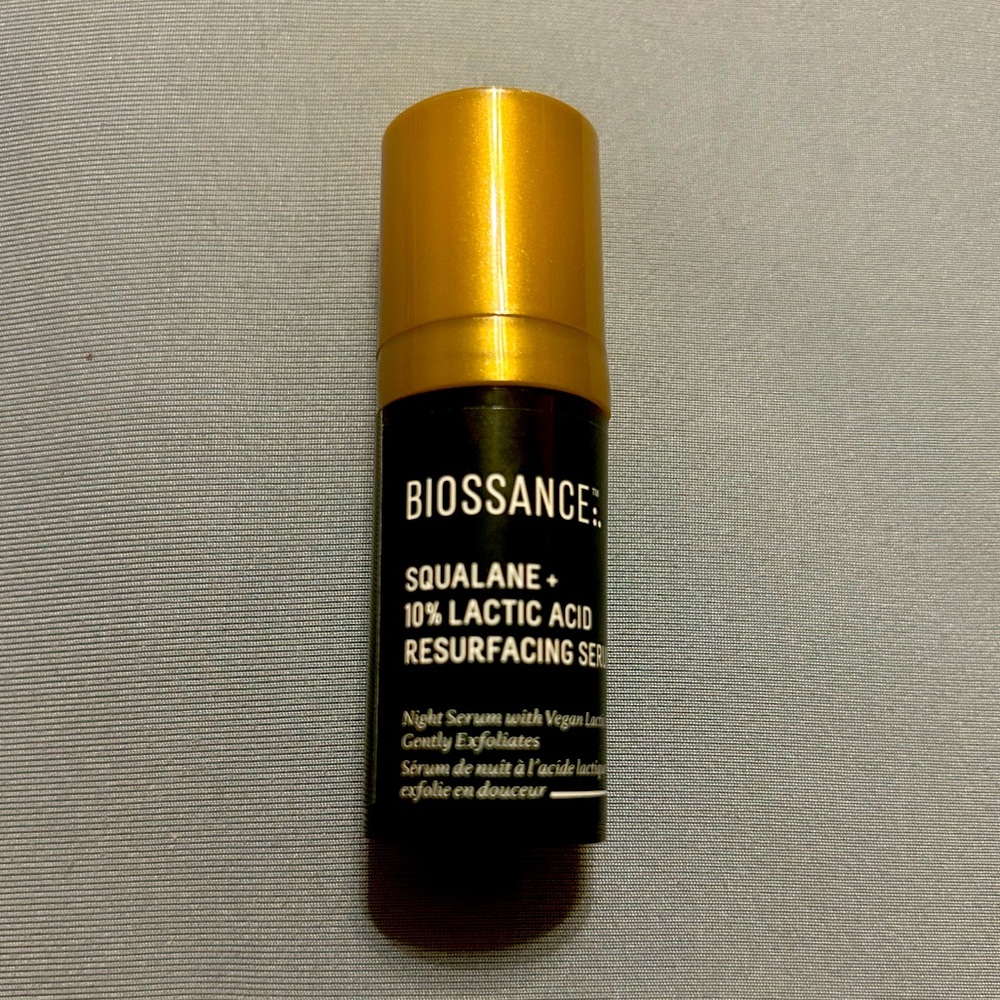 Mini Biossance Squalane 10% lactic acid resurfacing serum